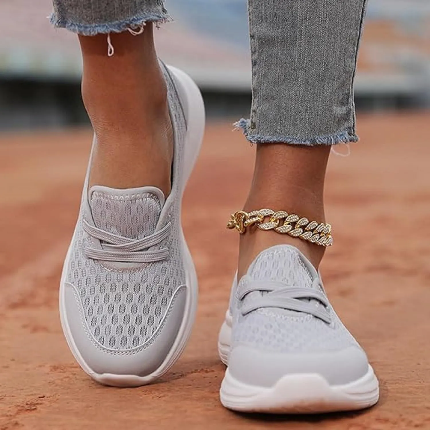 2025 New Women's Soft Sole Mesh Comfort Orthopedic Shoes, Low-top Flat Arch Support Walking Shoe, Comfortable Walking Shoes Women Arch Support