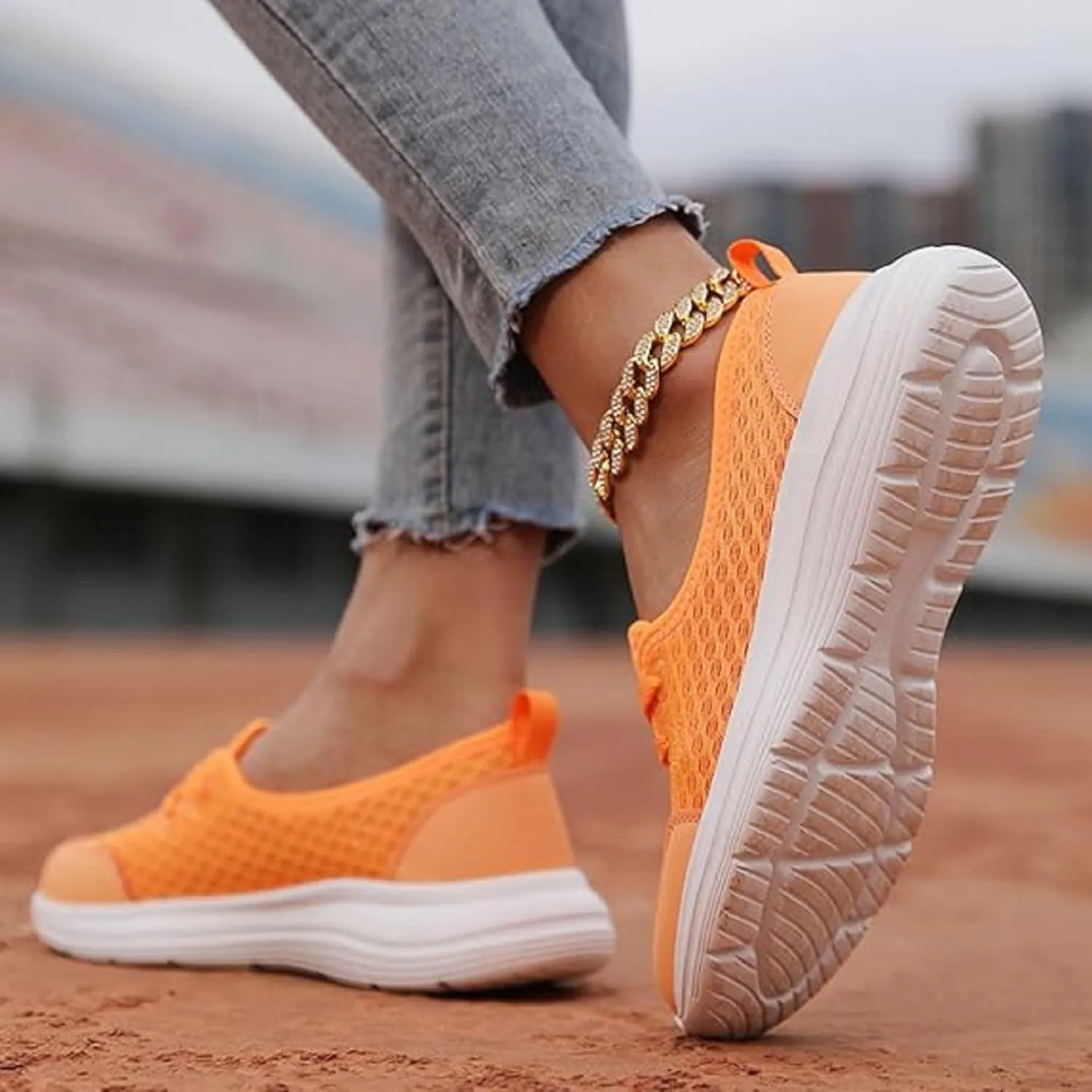 2025 New Women's Soft Sole Mesh Comfort Orthopedic Shoes, Low-top Flat Arch Support Walking Shoe, Comfortable Walking Shoes Women Arch Support