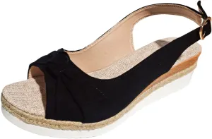 AMDBEL Sandals for Women Dressy Summer Orthopedic Sandals Walking Slippers with Arch Support Open Toe Ankle Strap Platform