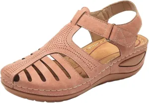 AMDBEL Summer Sandals for Women 2024, Sandals Women Wedge Orthopedic Platform Summer Sandals Trendy Comfortable Flip Flops