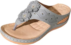Arch Support Flip Flops & Slides Woman Wedge Sandals Summer Comfortable House Sandals for Women with Arch Support Womens Hiking Sandals Plantar Fasciitis Shoe Arch Support Womens Red Sandals