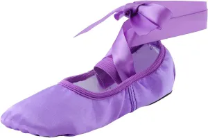 Ballet Shoes for Girls Ribbons Ballet Slippers Dance Shoes Toddler Girl Ballet Flat?? Toddler Girl Ballet Shoes
