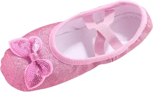 Ballet Shoes for Girls Satin Dance Practic?? Slippers Split Soft Flat Sole Yoga Gymnastics Shoes Pi??k Ballet Slippers