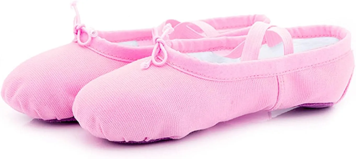 Ballet Shoes for Girls Toddler Dance Shoes Ballet Flats Canvas Ballerina Shoes for Kids Ballet Slippers
