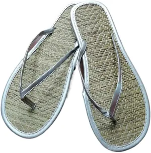 Bamboo Sandals for Women Japanese Flats Bulk Flip Flops for Wedding Guests Straw Slides Natural Shoes Lightweight Breathable House Indoor Slippers Beach Summer Holiday Vacation
