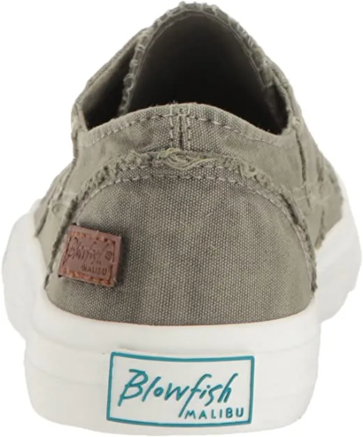 Blowfish Marley Steel Grey Color Washed Canvas Fashion Sneakers