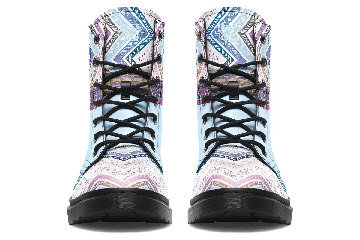 Boho Pattern White Sky