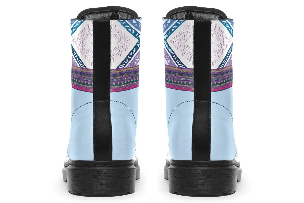 Boho Pattern White Sky