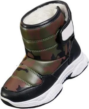 Boys Toddler Snow Boots Waterproof Resistant Outdoor Winter Shoes Toddler Cam?? Boots For Girls (Little Kid/Big Kids)