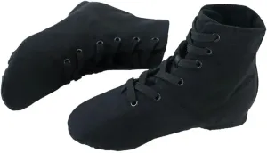 Canvas Jazz Shoes Sneakers Soft Split Sole Dance Shoes Lace Adult Jazz Dance Boots(40)