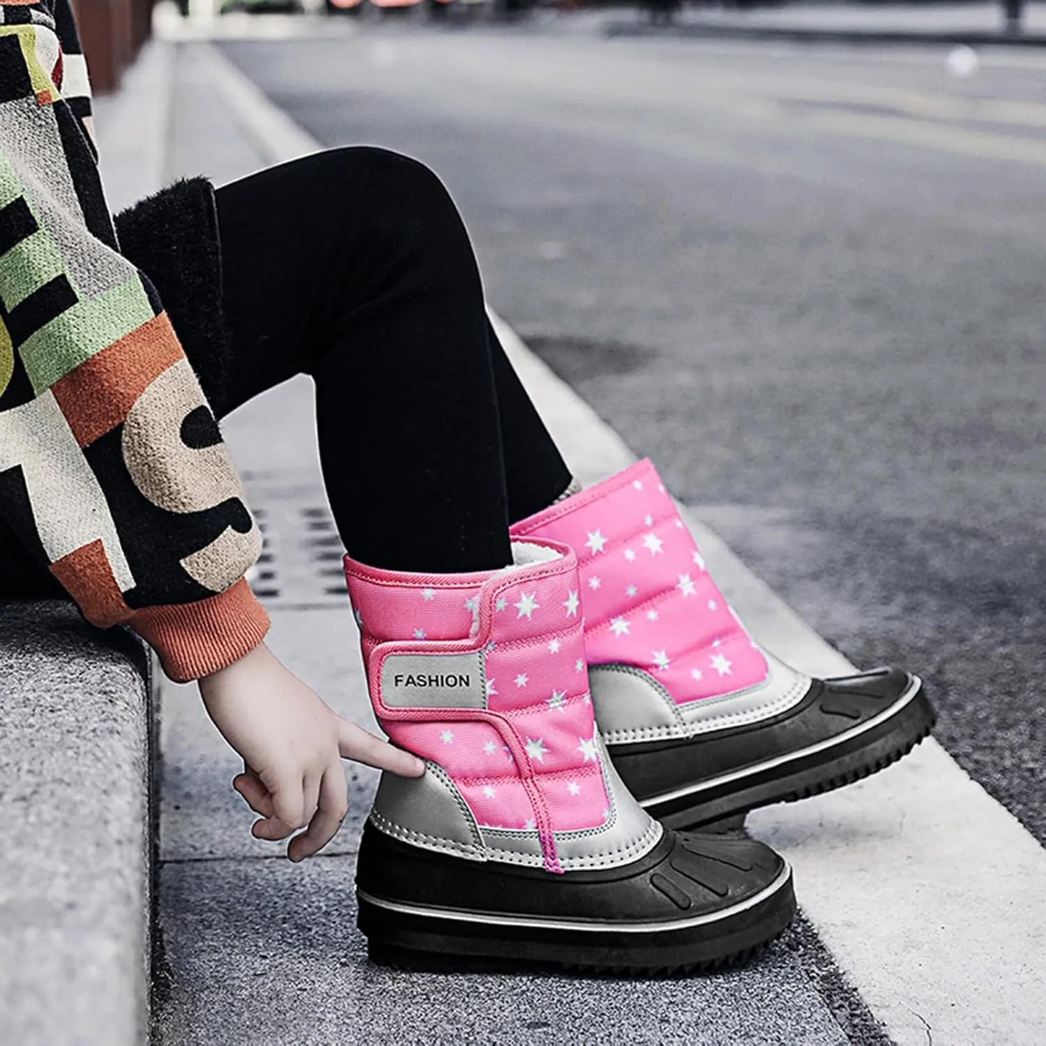 Children Boots Snow Boots Girls Boys Outdoor Boots Non Slip Warm Boots Cotton Snow Boots Booties Kids Girl Shoes Size 8
