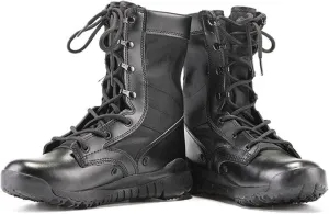 Combat Boots Men, Men Lightweight Casual High Top Lace up Military Tactical Boot, Desert Waterproof Combat Army Combat Boots, for Hiking, Hunting, Working, Walking