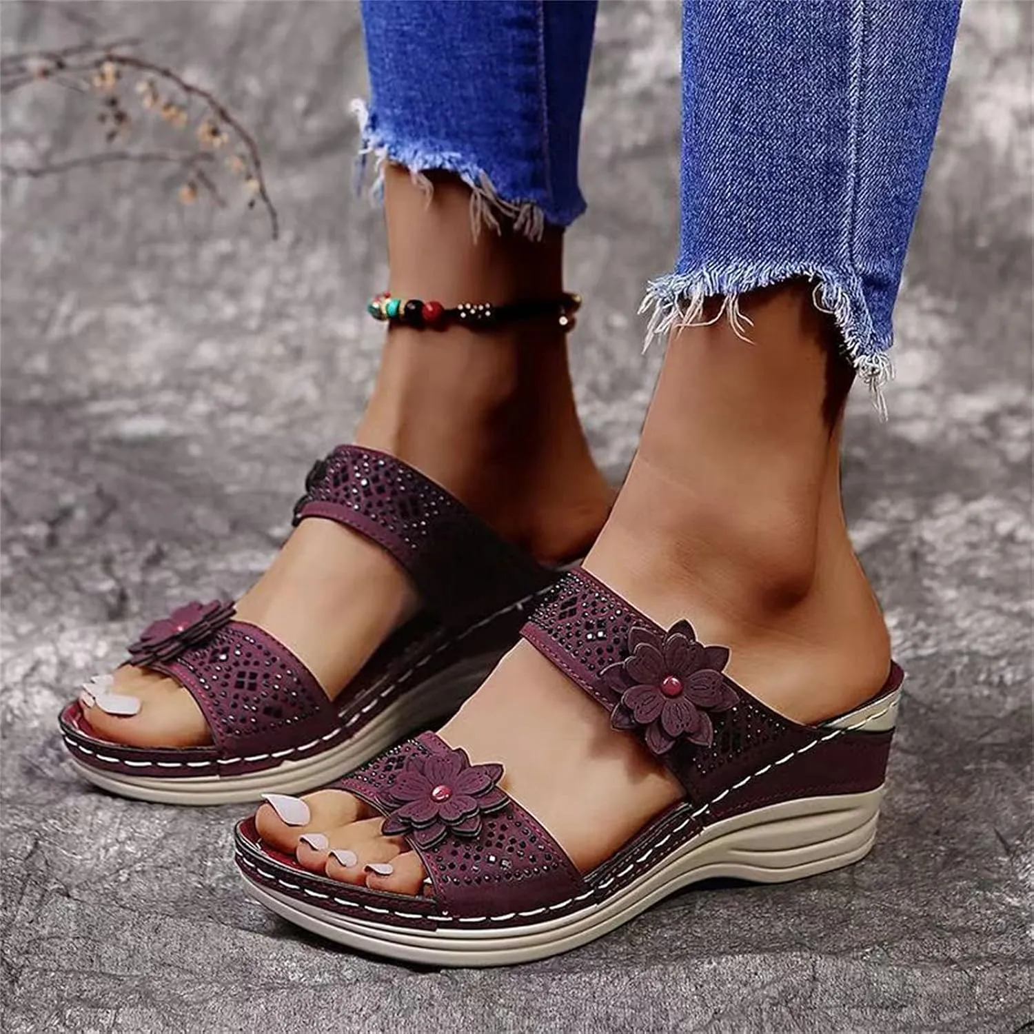 Comfortable Orthopedic Flip Flops Women Yoga Mat Thong Sandals Arch Support Summer Beach Walking Casual Non Slip Outdoor