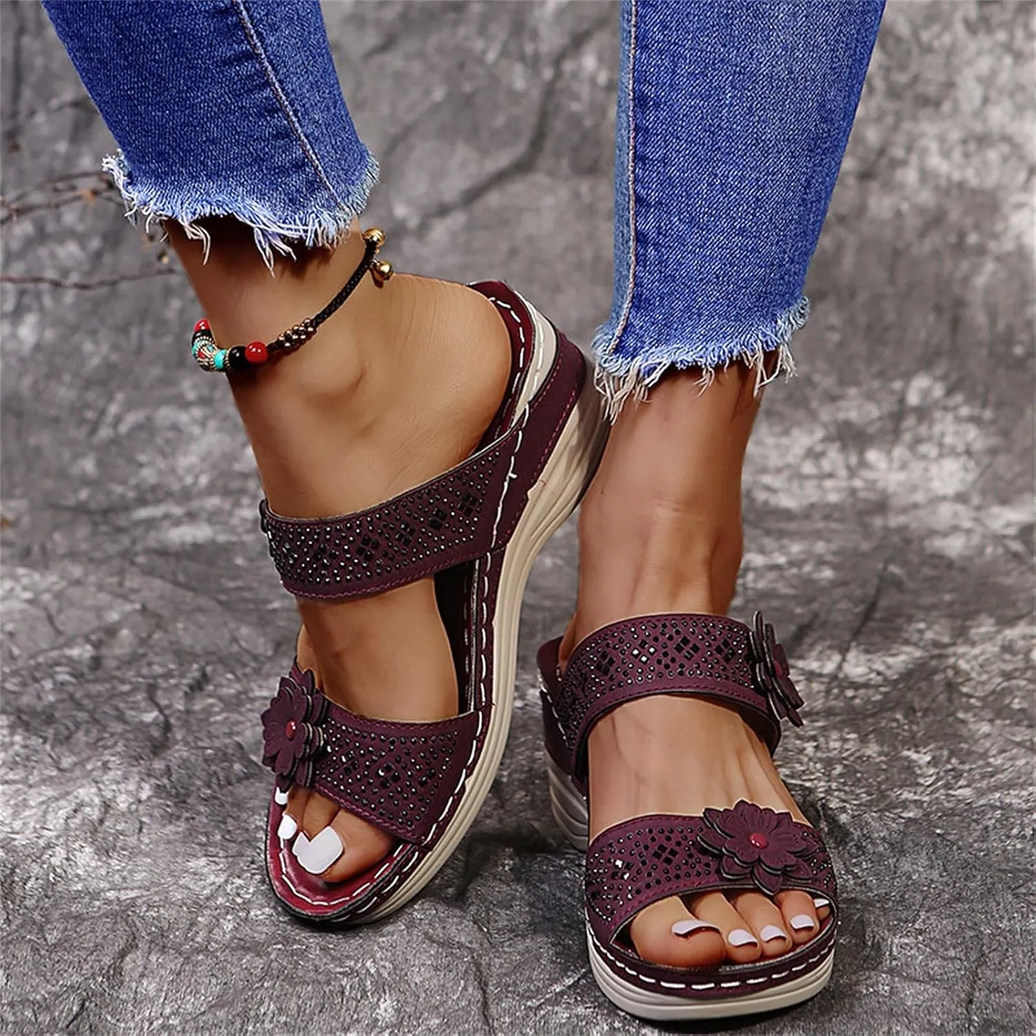 Comfortable Orthopedic Flip Flops Women Yoga Mat Thong Sandals Arch Support Summer Beach Walking Casual Non Slip Outdoor