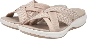Comfortable Recovery Orthopedic Walking Plantar Fasciitis Slides Sandals with Arch Support Wide Width Slide Sandal Straps Footwear Summer Beach Casual Outdoor Adjustable 2025 Trendy Shoes
