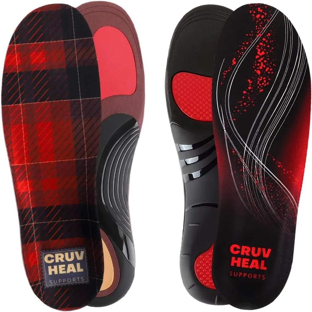 Cruvheal Strong High Arch Support Insoles