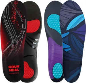 Cruvheal Work Orthotic and Strong Arch Support Insoles