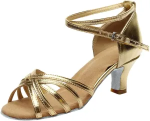 Dance Shoes for Women Strappy Heeled Sandals Practice Ballroom Dancing Shoe Indoor Performance Latin Dance Shoes