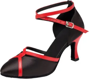Dancing Shoes for Woman Women Latin Shoes Tango Salsa Ballroom Party Shoes High Heel Dance Shoes Outdoor Sneakers(Indoor Black 4.5cm,39)