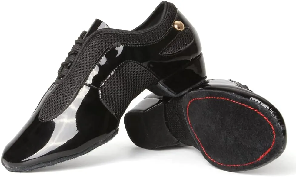 DKZSYIM Women&Men Ballroom Dance Practice Shoes Closed Toe Latin Tango Modern Dance Teaching Shoes,Model WZSP709