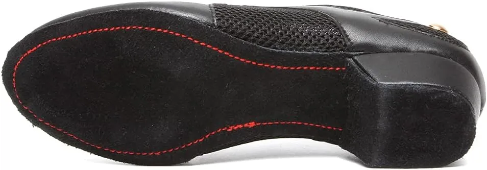 DKZSYIM Women&Men Ballroom Dance Practice Shoes Closed Toe Latin Tango Modern Dance Teaching Shoes,Model WZSP709