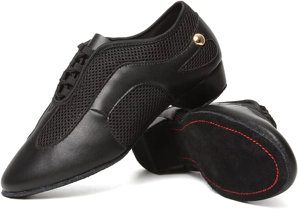 DKZSYIM Women&Men Ballroom Dance Practice Shoes Closed Toe Latin Tango Modern Dance Teaching Shoes,Model WZSP709