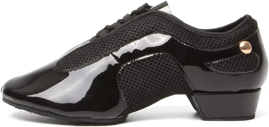 DKZSYIM Women&Men Ballroom Dance Practice Shoes Closed Toe Latin Tango Modern Dance Teaching Shoes,Model WZSP709