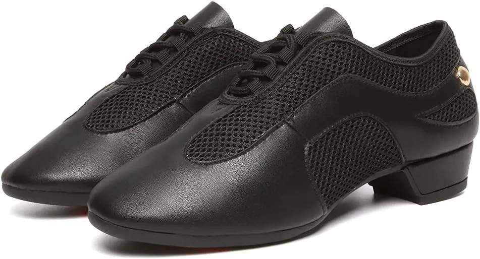DKZSYIM Women&Men Ballroom Dance Practice Shoes Closed Toe Latin Tango Modern Dance Teaching Shoes,Model WZSP709