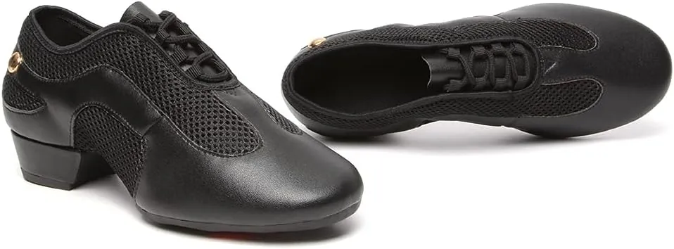 DKZSYIM Women&Men Ballroom Dance Practice Shoes Closed Toe Latin Tango Modern Dance Teaching Shoes,Model WZSP709