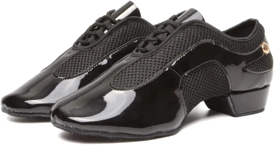 DKZSYIM Women&Men Ballroom Dance Practice Shoes Closed Toe Latin Tango Modern Dance Teaching Shoes,Model WZSP709