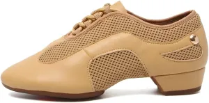 DKZSYIM Women&Men Ballroom Dance Practice Shoes Closed Toe Latin Tango Modern Dance Teaching Shoes,Model WZSP709