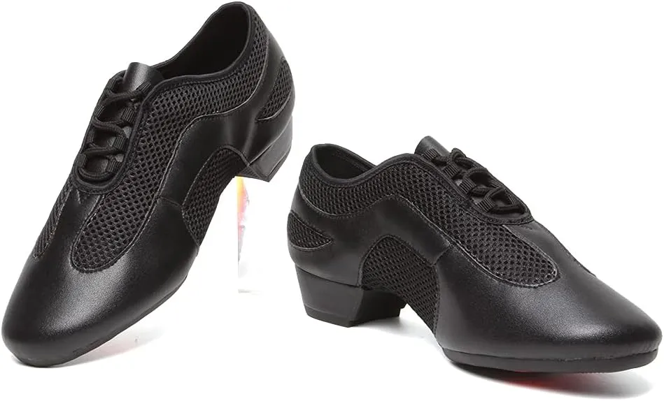 DKZSYIM Women&Men Ballroom Dance Practice Shoes Closed Toe Latin Tango Modern Dance Teaching Shoes,Model WZSP709