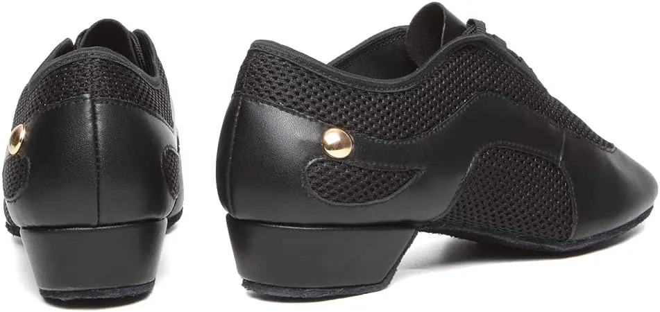 DKZSYIM Women&Men Ballroom Dance Practice Shoes Closed Toe Latin Tango Modern Dance Teaching Shoes,Model WZSP709