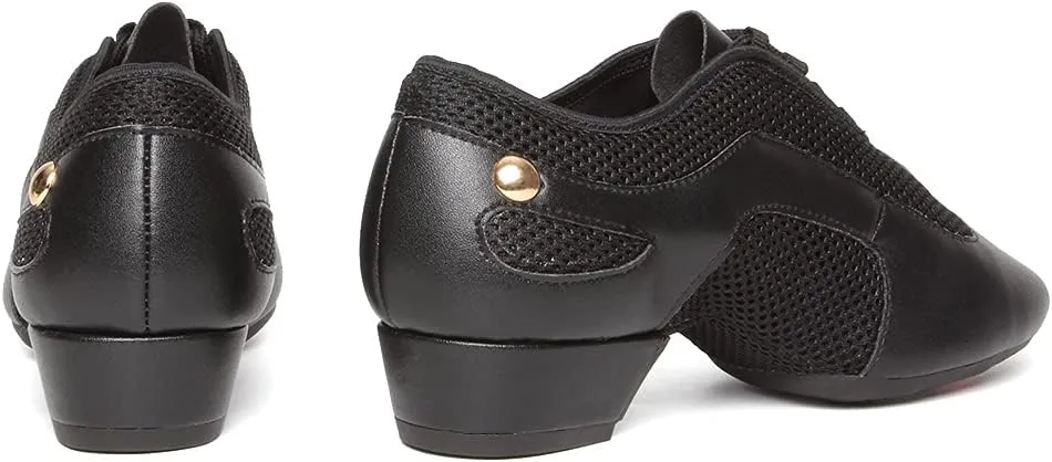 DKZSYIM Women&Men Ballroom Dance Practice Shoes Closed Toe Latin Tango Modern Dance Teaching Shoes,Model WZSP709