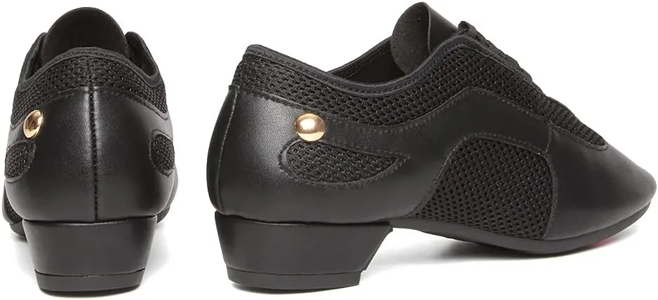 DKZSYIM Women&Men Ballroom Dance Practice Shoes Closed Toe Latin Tango Modern Dance Teaching Shoes,Model WZSP709