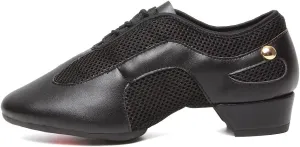 DKZSYIM Women&Men Ballroom Dance Practice Shoes Closed Toe Latin Tango Modern Dance Teaching Shoes,Model WZSP709