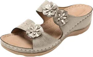 Easter Outfit Women Comfortable Arch Support Black Wedge Sandals for Women Women's Walking Sandals with Heel Womens Arch Support Flip Flops Size 11 Orthopedic Sandals Outdoor Womens Heeled Sandals