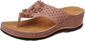 Eduavar Orthopedic Sandals for Women, Womens Sandals Dressy Summer Breathable Flip Flops Summer Beach Sandals Slippers