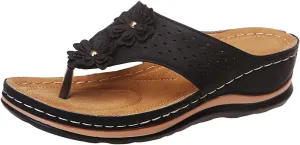 Eduavar Womens Sandals Comfortable, Sandals Women Comfortable Flip Flops with Arch Support Summer Beach Sandals Slippers
