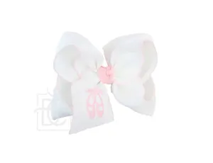 EMBROIDERED BALLET SHOES BOW