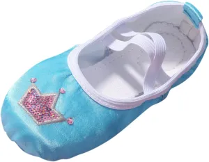 Girls Ballet Shoes Glitter Split-Sole Dance Slippers Toddler Kid Practic Flat Soft Lightweight Shoes with Elastic