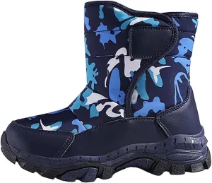 Girls Boys Snow Boots Outdoor Warm Anti Slip Mid Calf Padded Small Large Children's Winter Shoes with Boots Girls Size 3