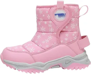 Girls Boys Snow Boots Outdoor Warm Comfortable Non Slip Mid Calf Padded Small Big Kids Winter Girls Knee High Snow Boots