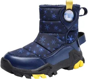 Girls Boys Snow Boots Outdoor Warm Comfortable Non Slip Mid Calf Padded Small Big Kids Winter Shoes Big Kid