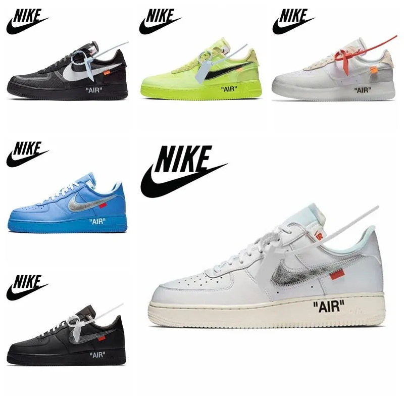 High quality Airs Force 1 AF1 X white comfortable and breathable sneakers for men and women outdoor sneakers