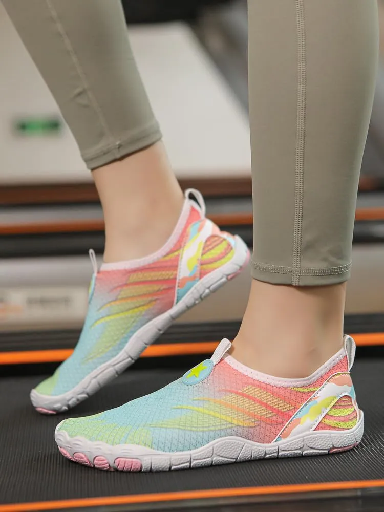 Hike Barefoot Shoes for Women Breathable Non-Slip Athletic Footwear Quick Dry Comfortable Wide Toe Grounding Shoes Lightweight Beach Pool Aqua Swim Surf Diabetic Walking Shoe