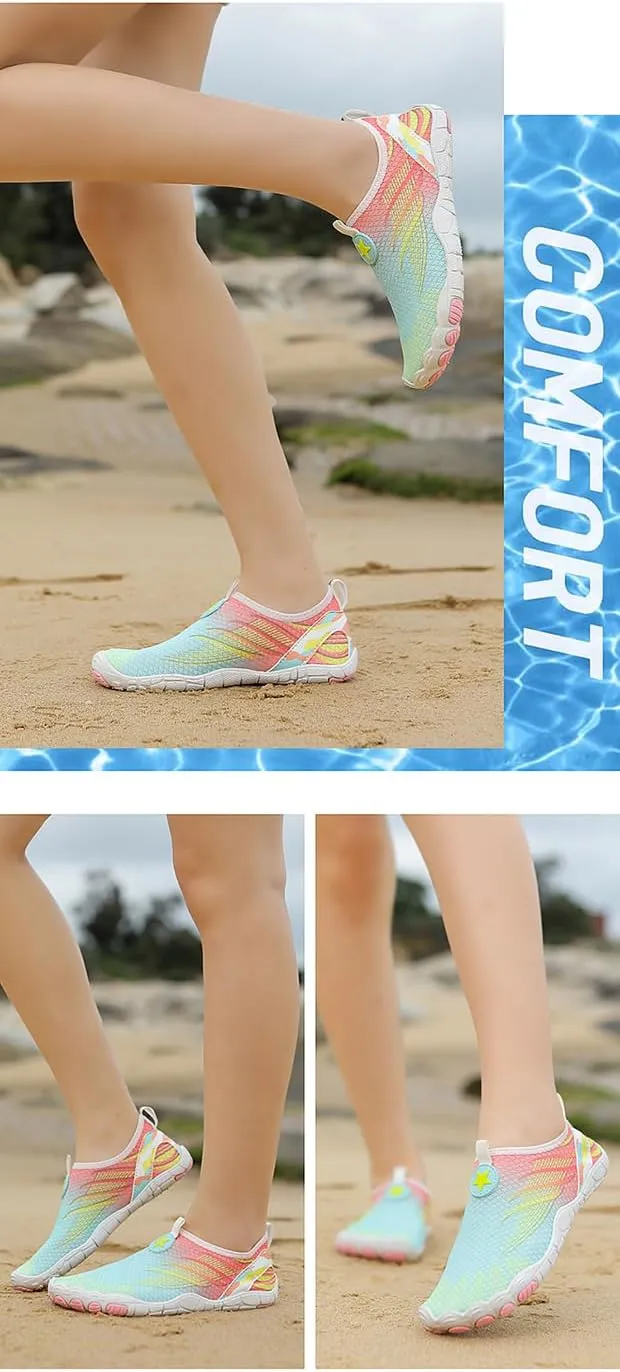 Hike Barefoot Shoes for Women Breathable Non-Slip Athletic Footwear Quick Dry Comfortable Wide Toe Grounding Shoes Lightweight Beach Pool Aqua Swim Surf Diabetic Walking Shoe