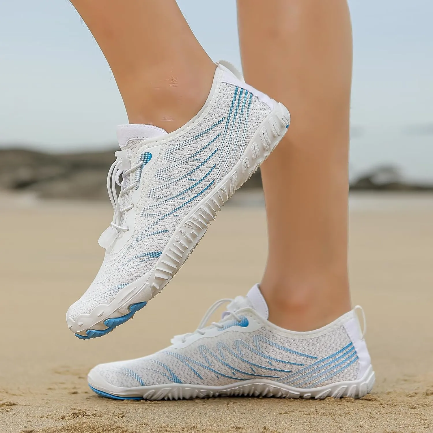Hike Barefoot Shoes for Women Men Quick Dry Waterproof Barefoot Footwear Anti-Slip Grounding Shoes Running Healthy Athletic Sneaker Lightweight Beach Swim Outdoor Shoe