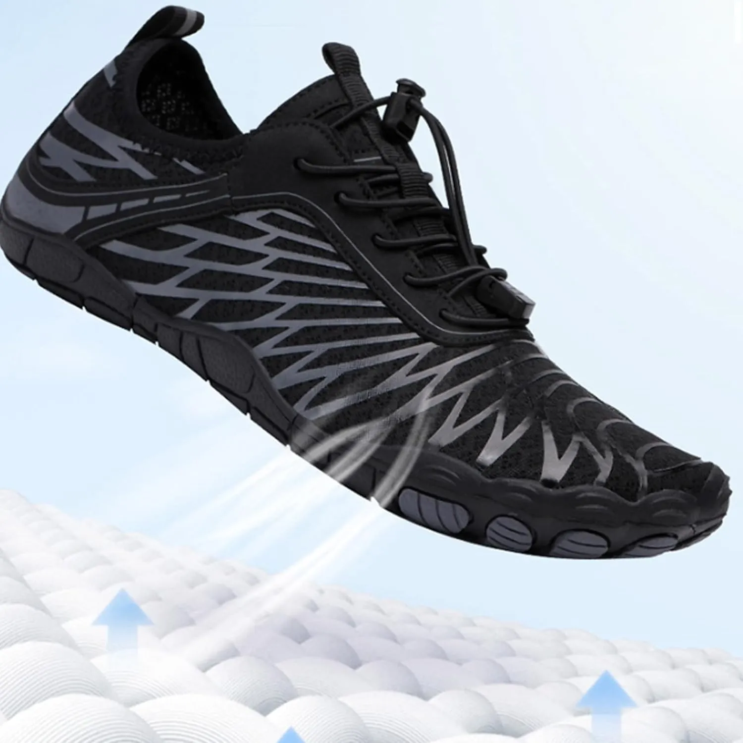 Hike Barefoot Shoes for Women Wide Toe Non-Slip Athletic Footwear Summer Outdoor Breathable Grounding Shoe Running Cycling Hiking Shoes Comfortable Sneaker Boots