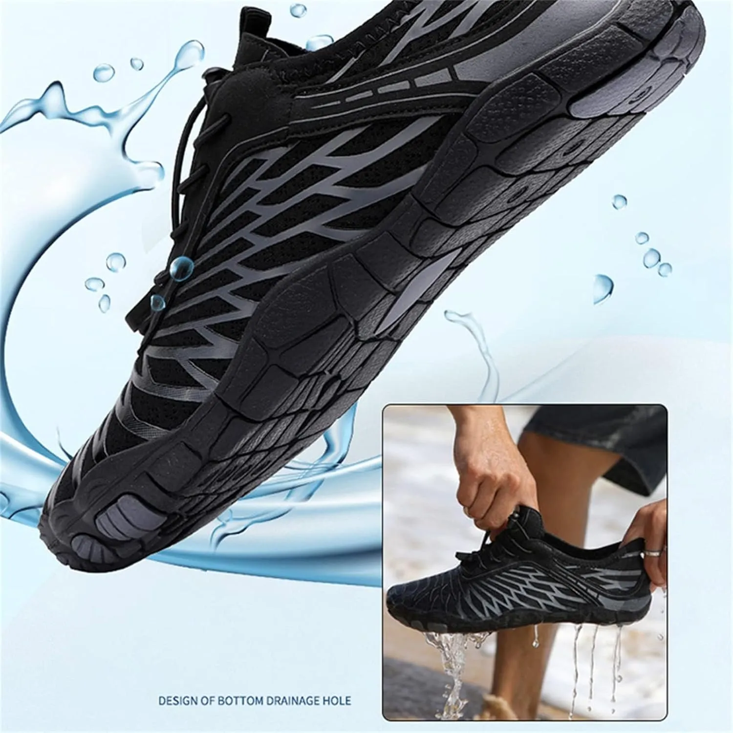 Hike Barefoot Shoes for Women Wide Toe Non-Slip Athletic Footwear Summer Outdoor Breathable Grounding Shoe Running Cycling Hiking Shoes Comfortable Sneaker Boots